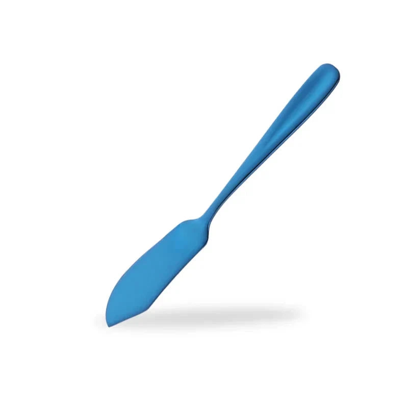 Stainless Steel Butter Knife Colorful Dessert Jam Cream Cheese Spreader by Bowlift