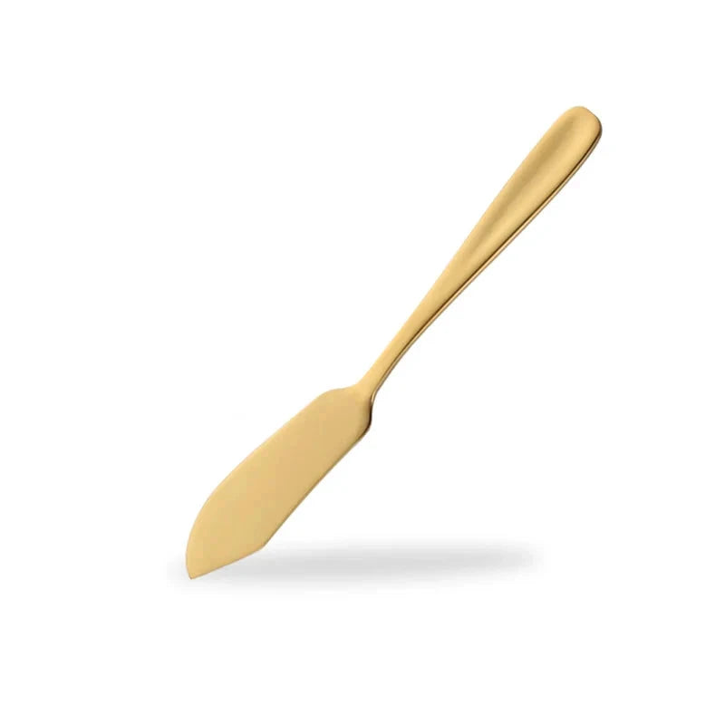 Stainless Steel Butter Knife Colorful Dessert Jam Cream Cheese Spreader by Bowlift