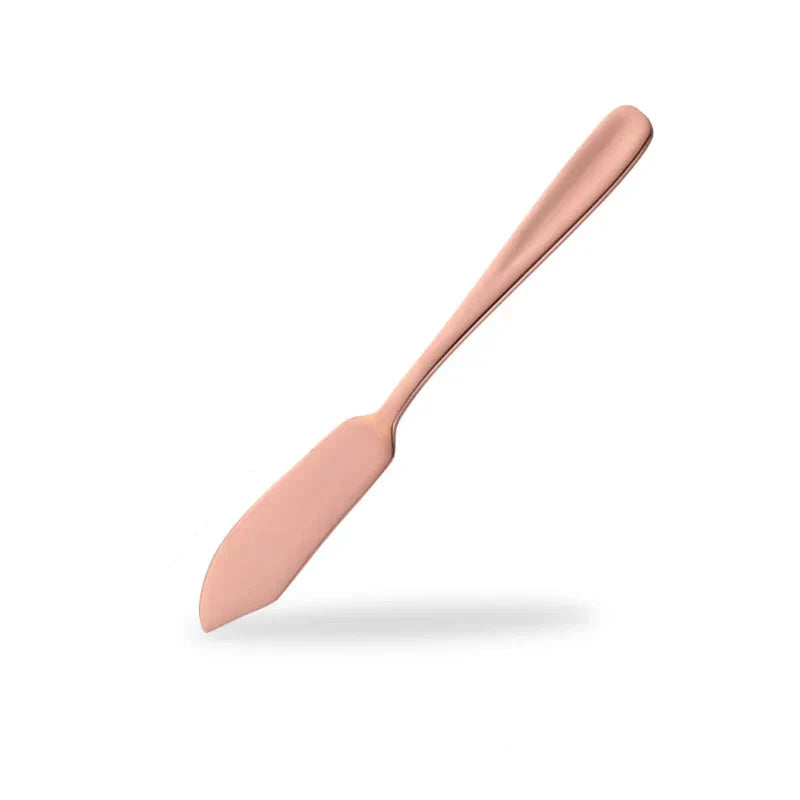 Stainless Steel Butter Knife Colorful Dessert Jam Cream Cheese Spreader by Bowlift