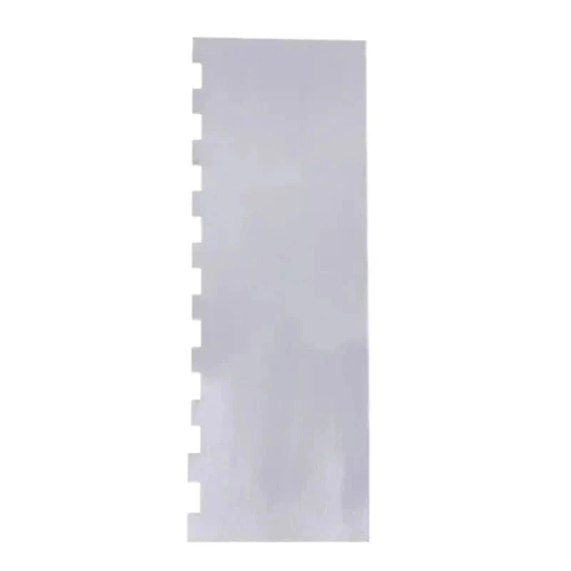 Stainless Steel Cake Scraper Double-Sided Patterned Pastry Decorating by Bowlift