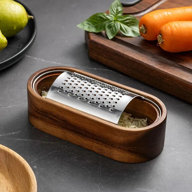 Stainless Steel Cheese Grater with Storage Box Multi-Purpose Shredder by Bowlift