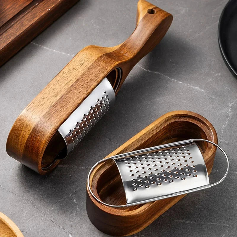 Stainless Steel Cheese Grater with Storage Box Multi-Purpose Shredder by Bowlift