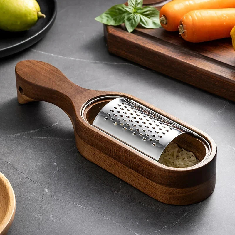 Stainless Steel Cheese Grater with Storage Box Multi-Purpose Shredder by Bowlift