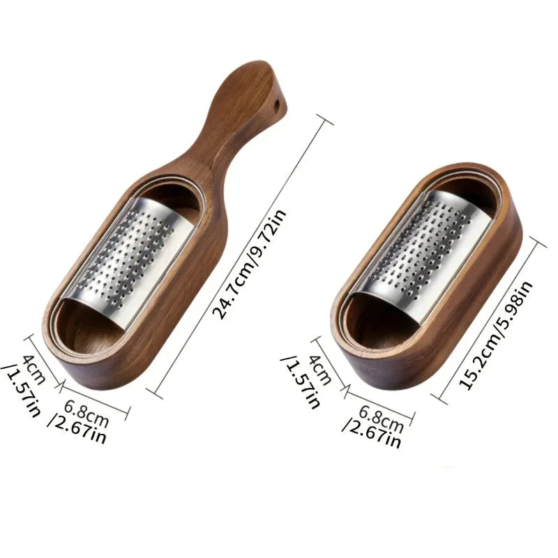 Stainless Steel Cheese Grater with Storage Box Multi-Purpose Shredder by Bowlift