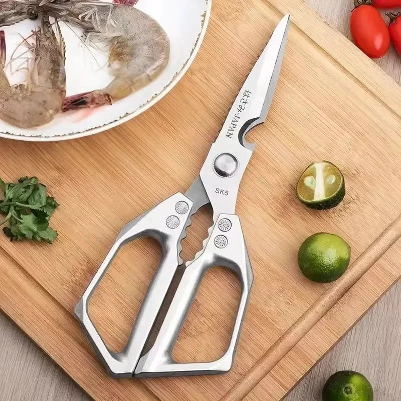 Stainless Steel Chicken Bone Scissors Multifunction Kitchen Food Shears by Bowlift