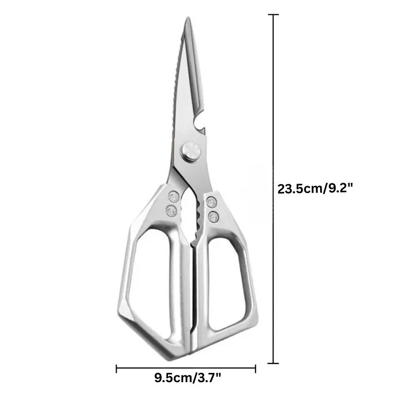 Stainless Steel Chicken Bone Scissors Multifunction Kitchen Food Shears by Bowlift
