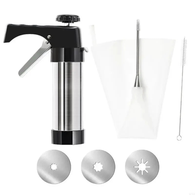 Stainless Steel Churro Maker Cookie Press and Cake Decorating Tool by Bowlift