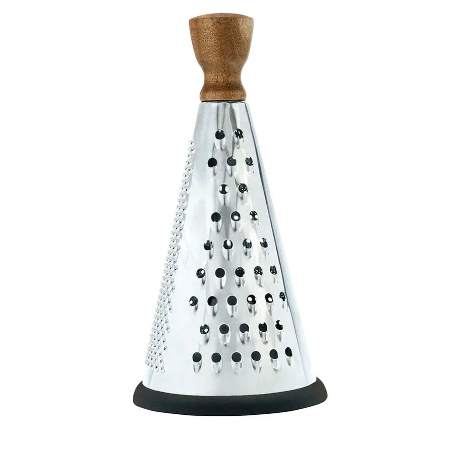 Stainless Steel Cone Cheese Grater Multi Purpose Manual Rotary Grater by Bowlift
