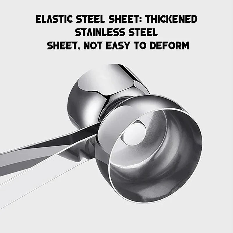 Stainless Steel Double Head Egg Scissors Eggshell Opener and Cutter by Bowlift