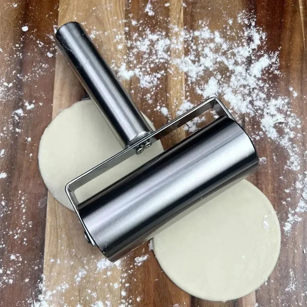 Stainless Steel Dough Roller Nonstick Rolling Pin Home Baking Tools by Bowlift