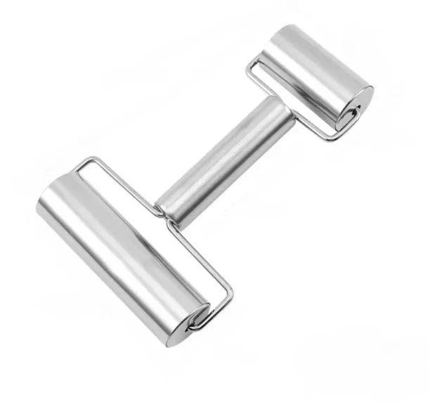 Stainless Steel Dough Roller Nonstick Rolling Pin Home Baking Tools by Bowlift