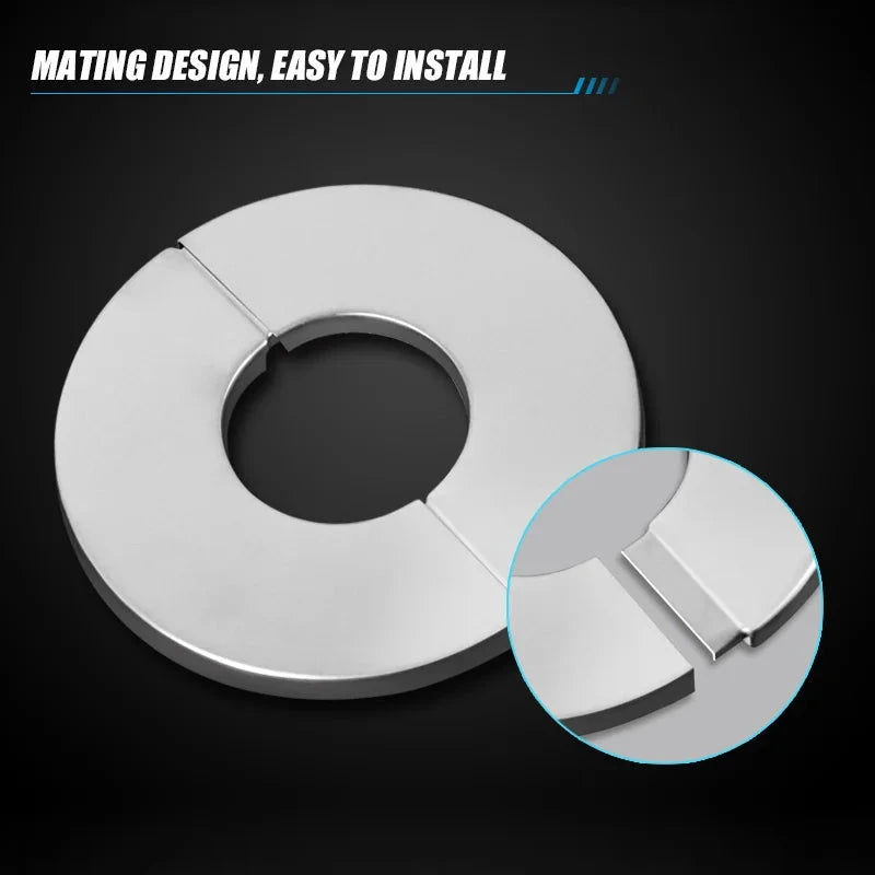 Stainless Steel Faucet Cover Self-Adhesive Faucet Shower Water Pipe by Bowlift