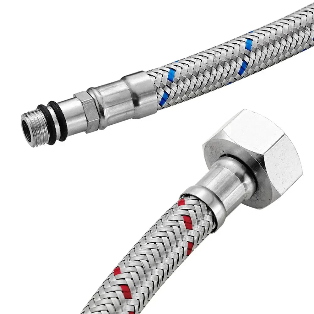 Stainless Steel Flexible Plumbing Pipe Cold Hot Mixer Faucet Pipe Hose by Bowlift