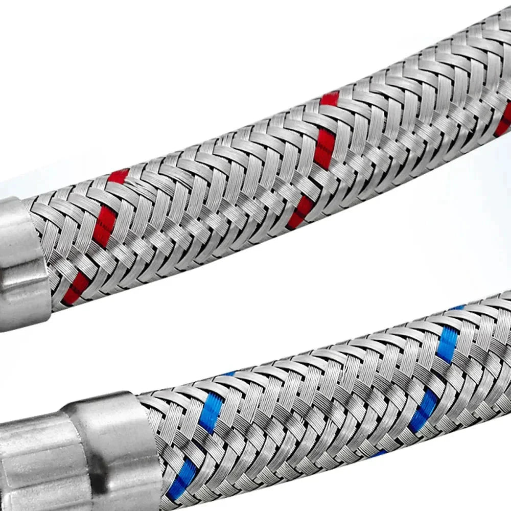 Stainless Steel Flexible Plumbing Pipe Cold Hot Mixer Faucet Pipe Hose by Bowlift