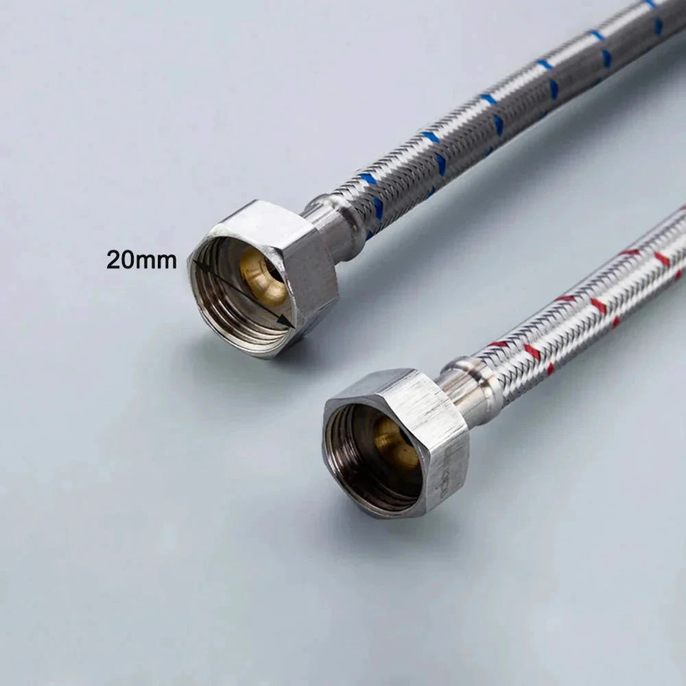 Stainless Steel Flexible Plumbing Pipe Cold Hot Mixer Faucet Pipe Hose by Bowlift