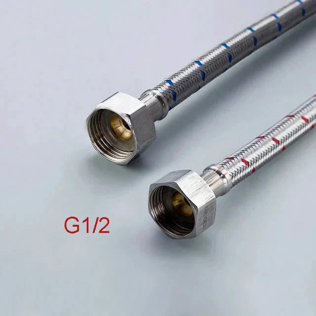 Stainless Steel Flexible Plumbing Pipe Cold Hot Mixer Faucet Pipe Hose by Bowlift