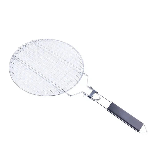 Stainless Steel Folding Grill Net Clip Square Grill Net Detachable Grill by Bowlift