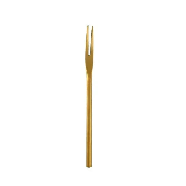 Stainless Steel Fruit Fork For Dessert Cake Snack Forks Tableware by Bowlift