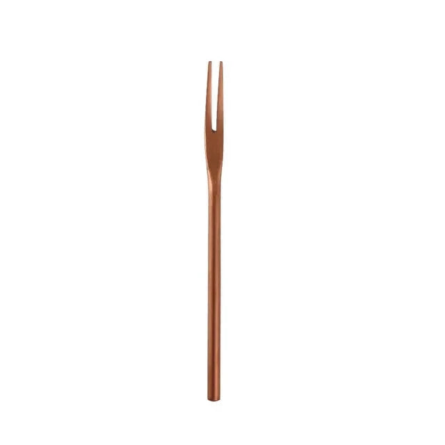 Stainless Steel Fruit Fork For Dessert Cake Snack Forks Tableware by Bowlift
