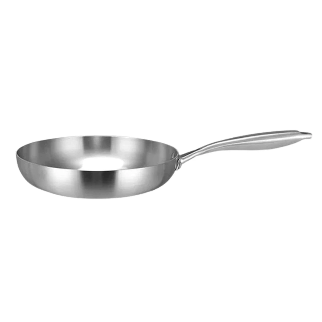 Stainless Steel Frying Pan Thick Wok Pan Fried Steak Pot Cookware by Bowlift