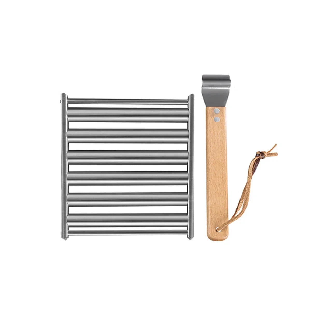 Stainless Steel Hotdog Sausage Grill Roller Rack Barbecue Tools by Bowlift