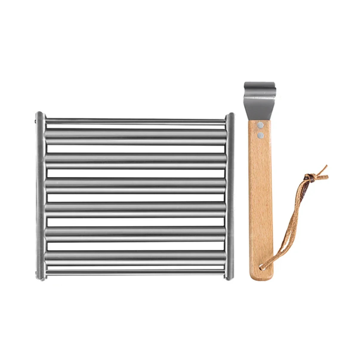 Stainless Steel Hotdog Sausage Grill Roller Rack Barbecue Tools by Bowlift