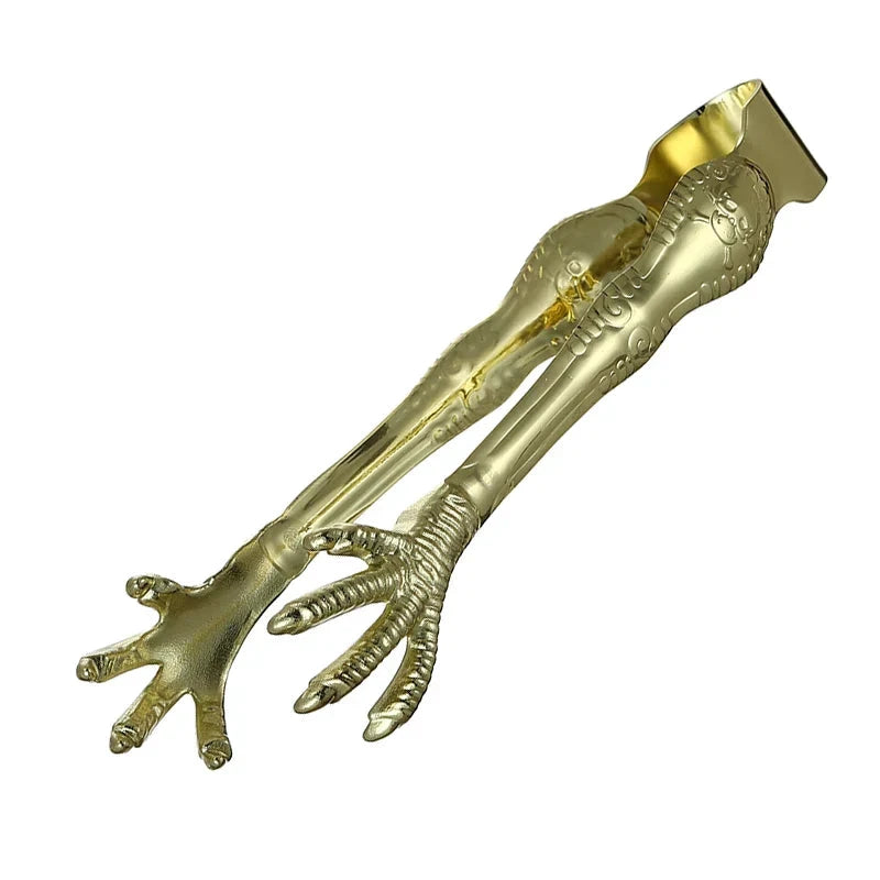 Stainless Steel Ice Tongs Talon Grip Ice and Sugar Bar Kitchen Tong by Bowlift