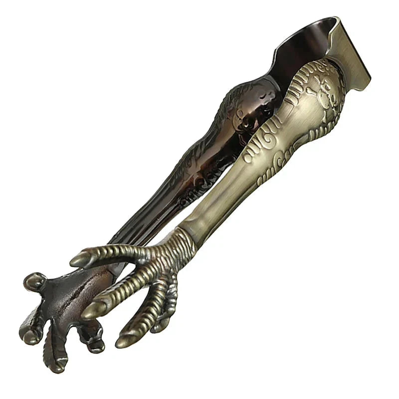 Stainless Steel Ice Tongs Talon Grip Ice and Sugar Bar Kitchen Tong by Bowlift