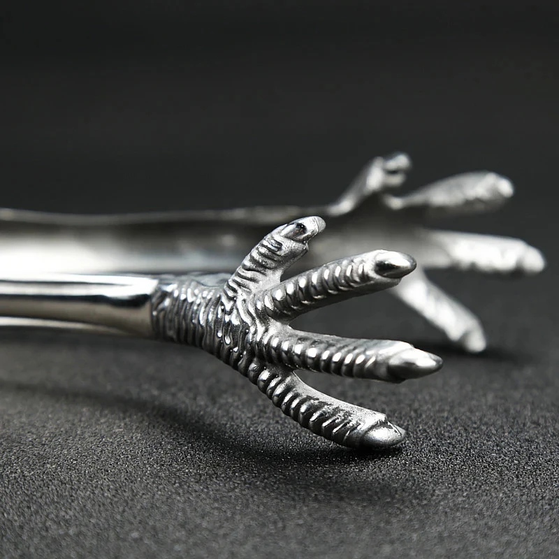 Stainless Steel Ice Tongs Talon Grip Ice and Sugar Bar Kitchen Tong by Bowlift