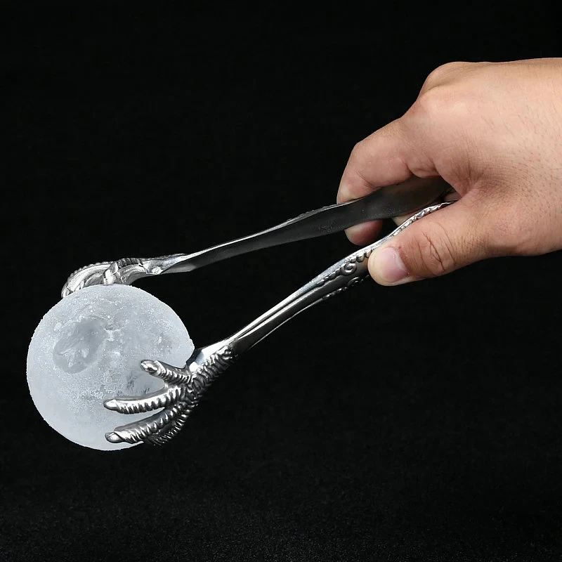 Stainless Steel Ice Tongs Talon Grip Ice and Sugar Bar Kitchen Tong by Bowlift