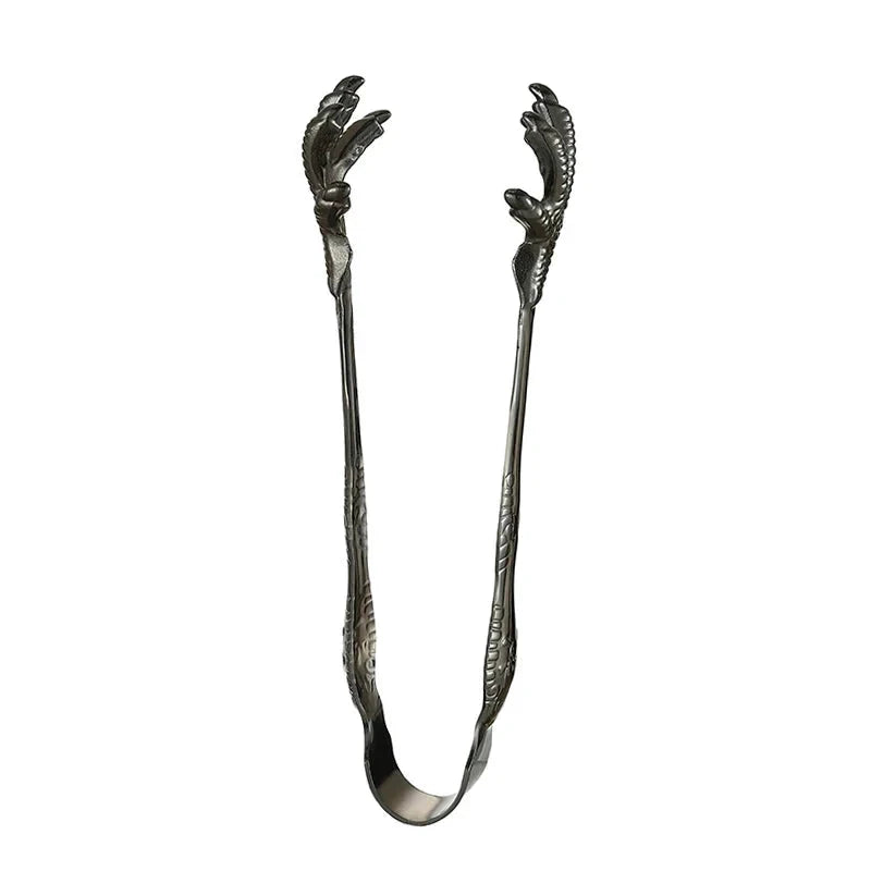 Stainless Steel Ice Tongs Talon Grip Ice and Sugar Bar Kitchen Tong by Bowlift
