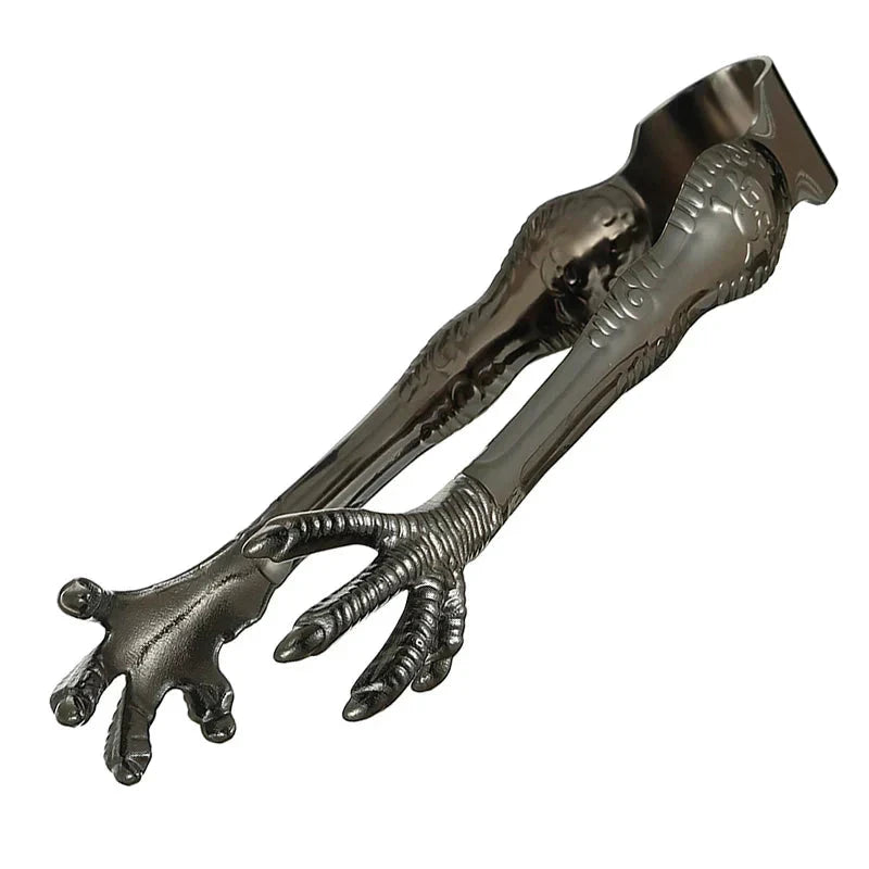 Stainless Steel Ice Tongs Talon Grip Ice and Sugar Bar Kitchen Tong by Bowlift