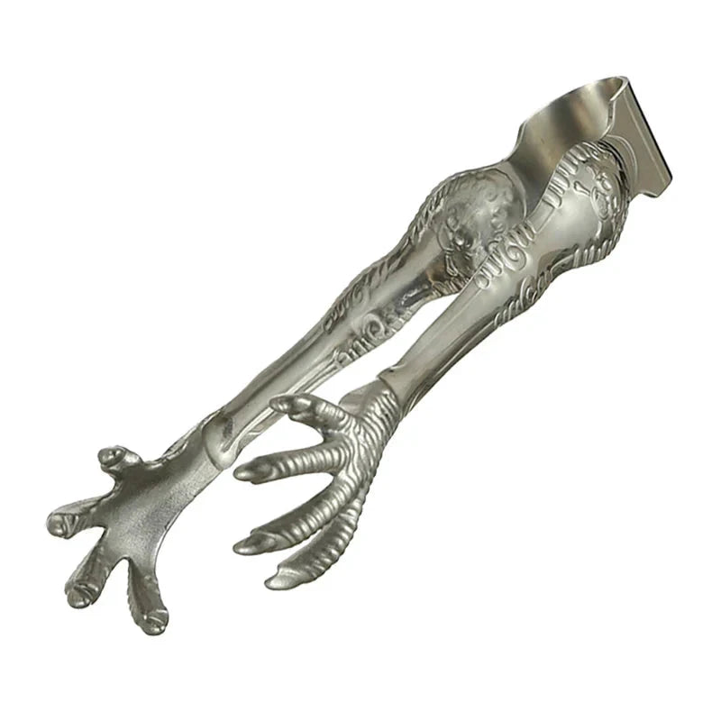 Stainless Steel Ice Tongs Talon Grip Ice and Sugar Bar Kitchen Tong by Bowlift