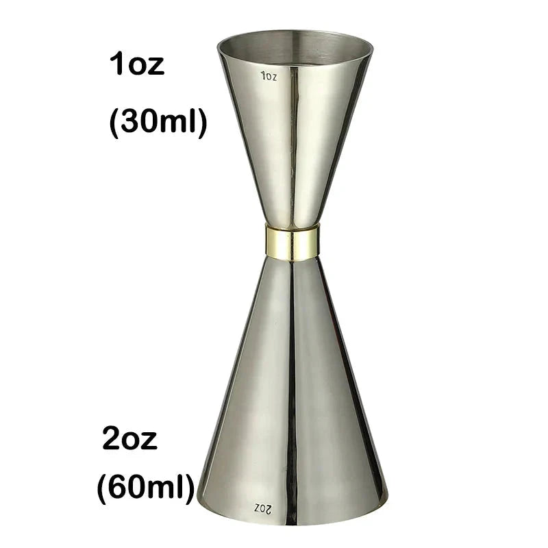 Stainless Steel Jigger Cocktail Jigger Bar Measures Bar Tools Bar Accessories by Bowlift
