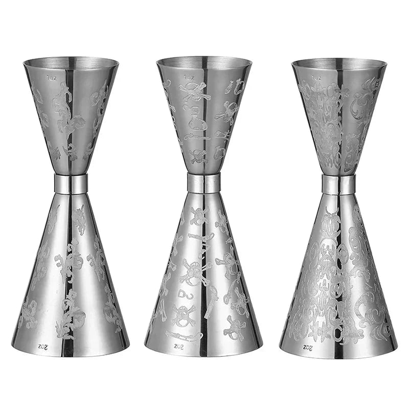 Stainless Steel Jigger Cocktail Jigger Bar Measures Bar Tools Bar Accessories by Bowlift