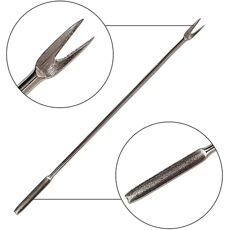 Stainless Steel Kitchen Tools Crackers Picks and Forks Seafood Tools by Bowlift