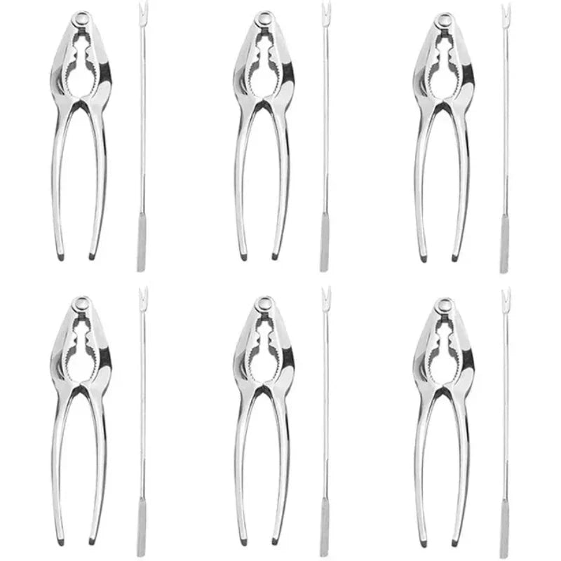 Stainless Steel Kitchen Tools Crackers Picks and Forks Seafood Tools by Bowlift