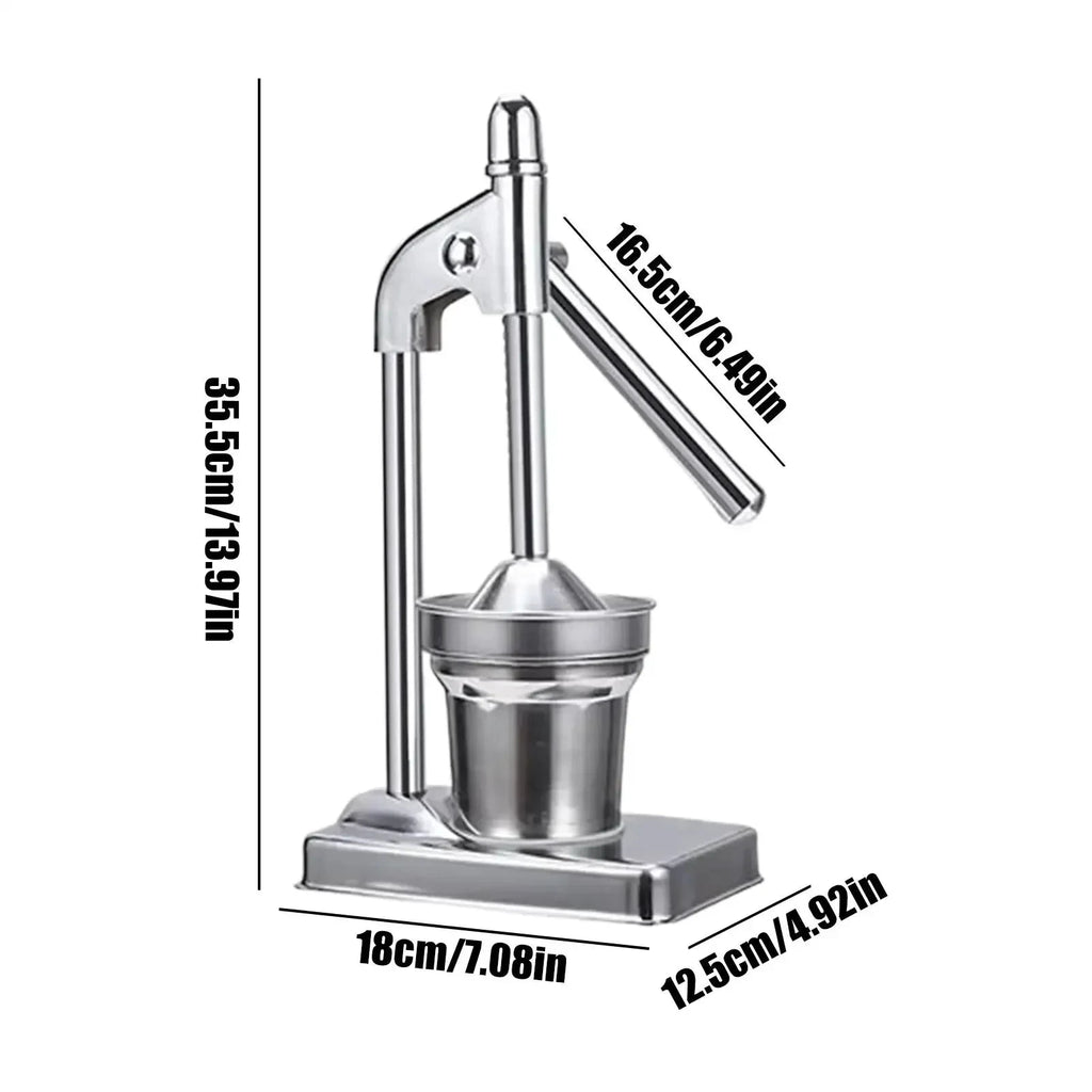 Stainless Steel Manual Juicer Handheld Fruit Vegetable Citrus Press by Bowlift