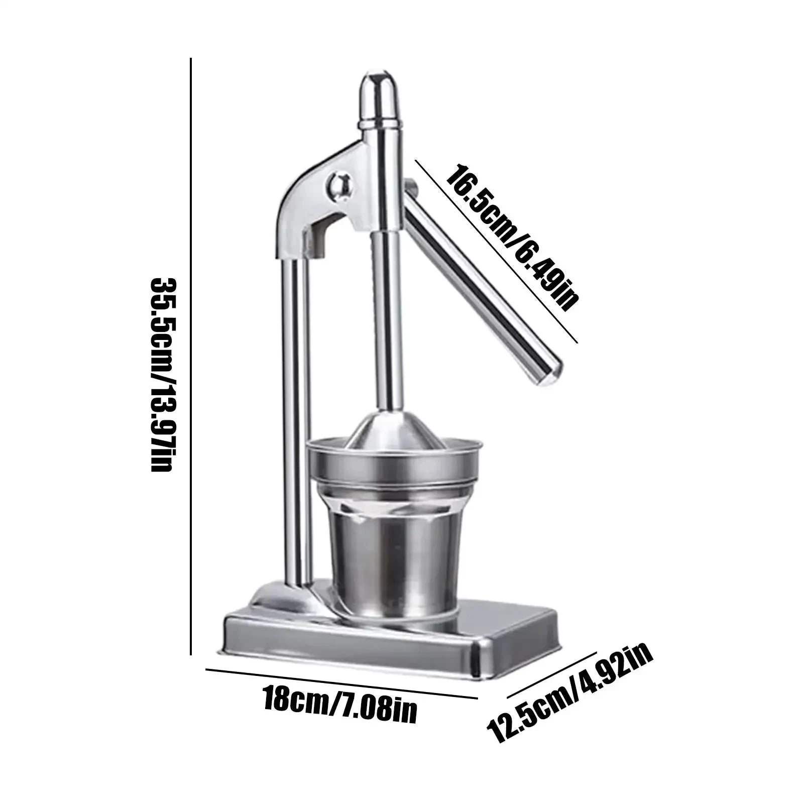 Stainless Steel Manual Juicer Handheld Fruit Vegetable Citrus Press by Bowlift