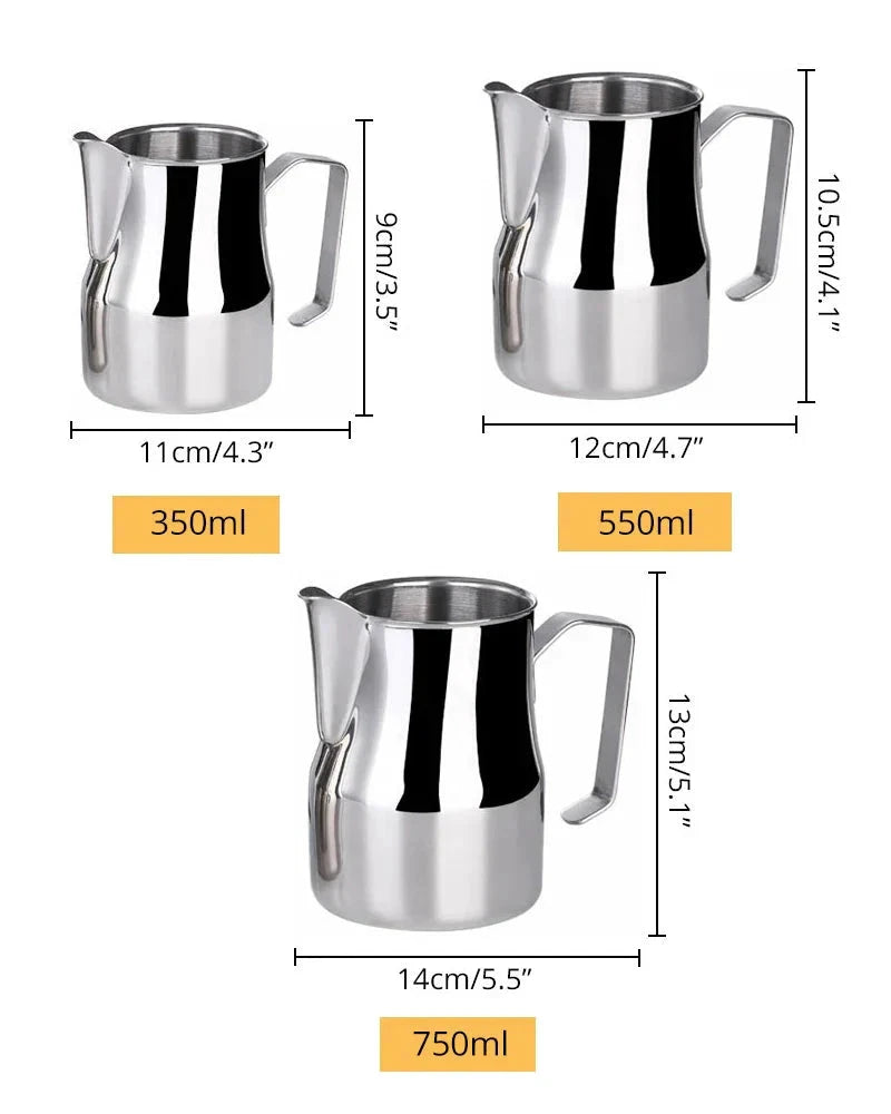 Stainless Steel Milk Frothing Pitcher Professional Milk Pitcher by Bowlift