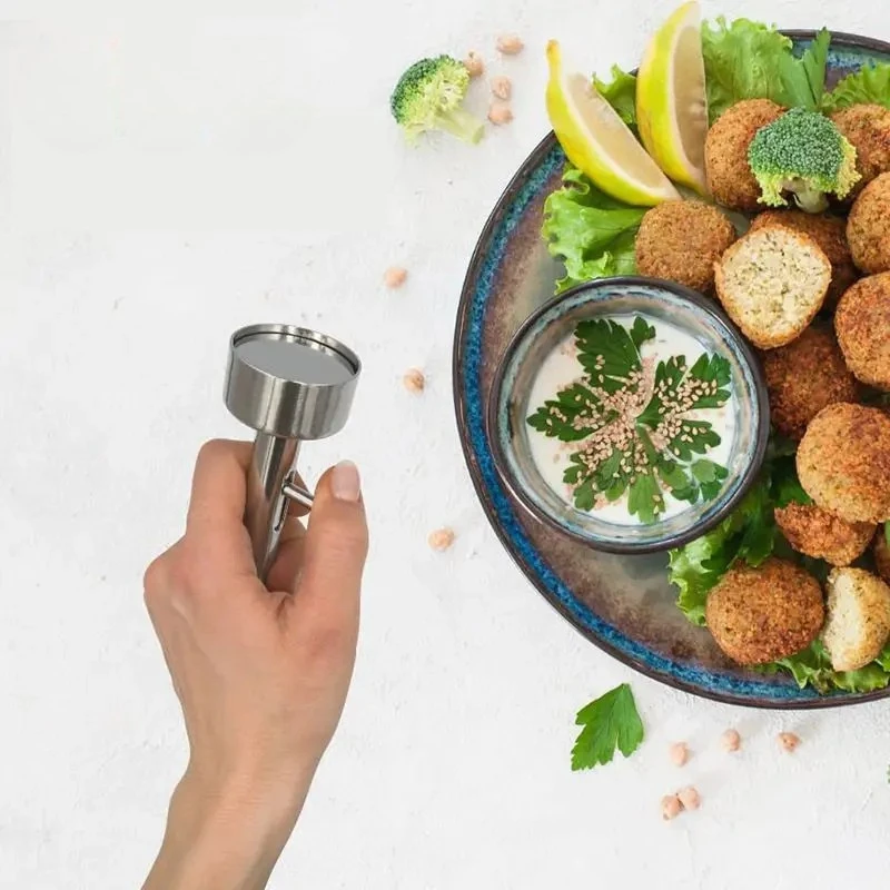 Stainless Steel Non-Stick Meatball Maker Falafel Ball Scoop Molder by Bowlift