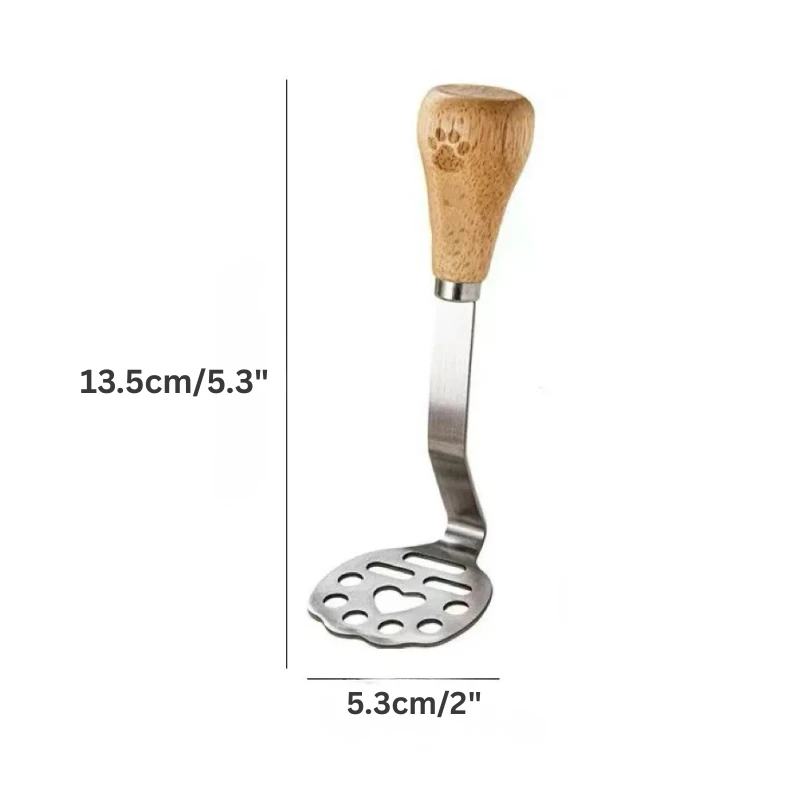 Stainless Steel Potato Masher Manual Fruit Vegetable Pressure Crusher by Bowlift