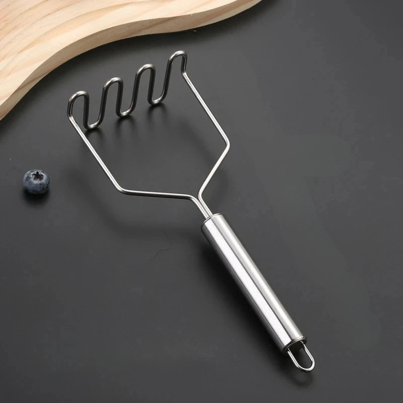 Stainless Steel Potato Masher Manual Fruit Vegetable Pressure Crusher by Bowlift