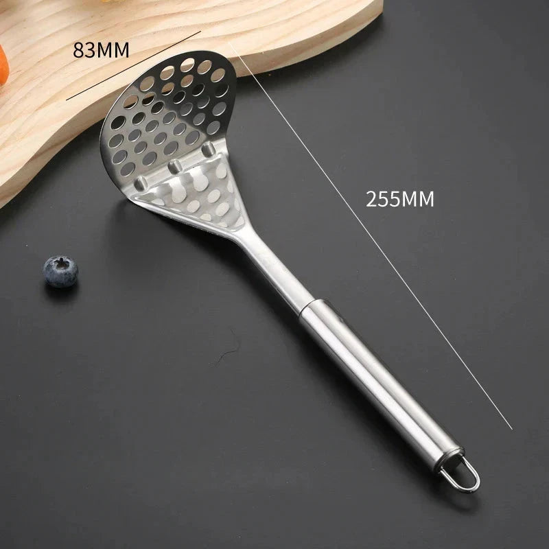 Stainless Steel Potato Masher Manual Fruit Vegetable Pressure Crusher by Bowlift