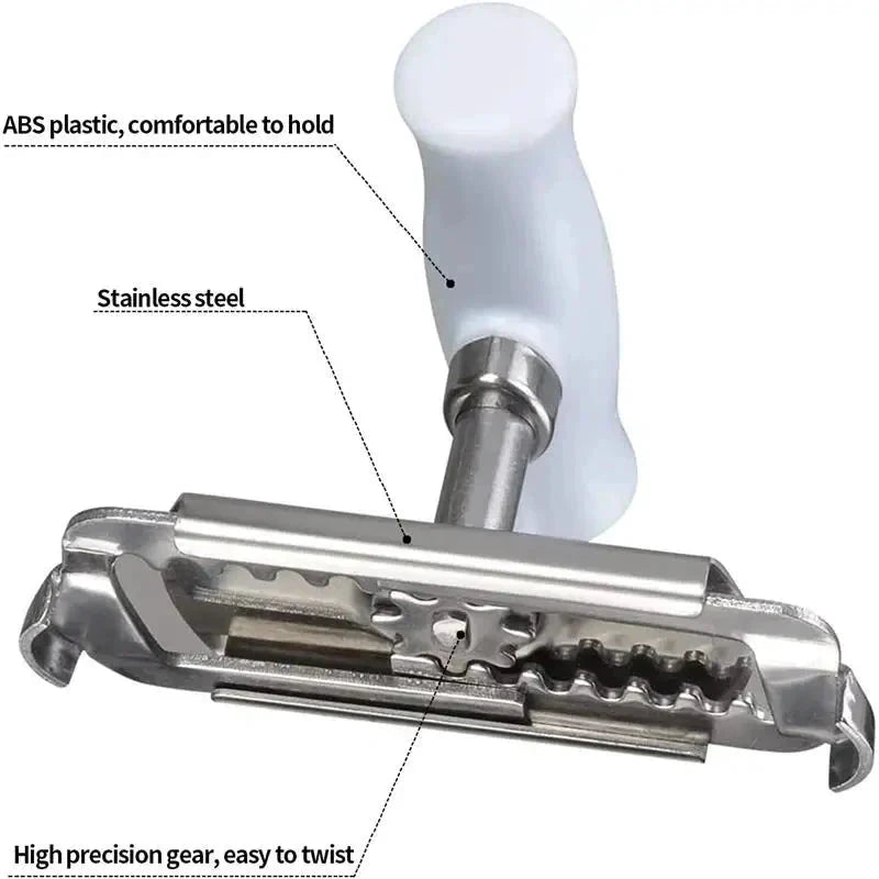 Stainless Steel Rotary Lids Off Jar Opener Adjustable Bottle Cap Opener by Bowlift