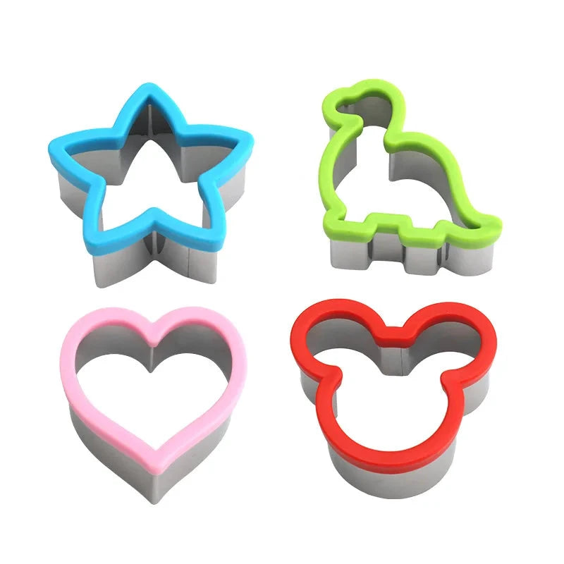 Stainless Steel Sandwich Cutters Cookie Shape Embosser Food Mold Maker by Bowlift