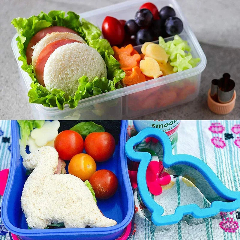 Stainless Steel Sandwich Cutters Cookie Shape Embosser Food Mold Maker by Bowlift