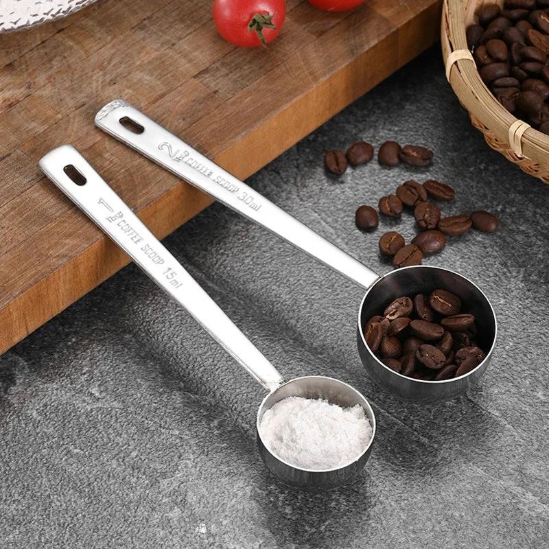Stainless Steel Scoop Measuring Milk Coffee Bean Long Handle Spoon by Bowlift