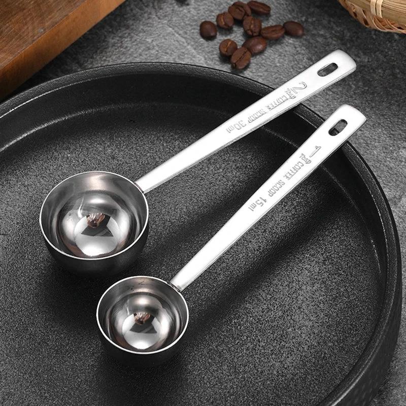 Stainless Steel Scoop Measuring Milk Coffee Bean Long Handle Spoon by Bowlift