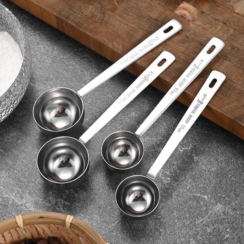 Stainless Steel Scoop Measuring Milk Coffee Bean Long Handle Spoon by Bowlift